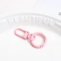 Rosa Metall Federring Schlüsselanhänger Zubehör, Taschenanhänger und DIY Schmuckteil. - Hellrosa