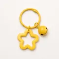 Gele Ster Bel Sleutelhanger DIY Tas Hanger Ring Accessoire voor Vrouwen Stijl Mooi - Geel