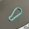 Light green aluminum alloy carabiner keychain, portable gourd-shaped clip for outdoor. - Gourd Buckle / Mint Green