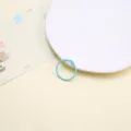 Anneau de reliure en métal bleu 3cm anneau à feuilles mobiles accessoire bijoux DIY - Bleu