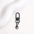Schwarze lackierte Metall-Hardware U-förmiger Karabiner Haken für DIY Plüschtasche Zubehör - Schwarz