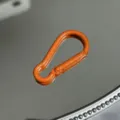 Orange aluminum alloy gourd shaped keychain carabiner outdoor camping hanging hook accessory - Gourd Buckle / Orange