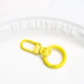 Dopamin bunte Federring Verschluss Schlüsselring DIY handgemachte Schmuck Zubehör - Gelb