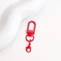 Roter Metall Karabinerhaken drehbar U Haken DIY Plueschtier Taschen Haenge Hardware Zubehoer 14mm - Rot