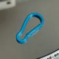 Colorful aluminum alloy carabiner keychain outdoor D-ring buckle DIY jewelry accessory blue - Gourd Buckle / Blue