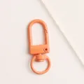 33mm farbiger metall drehbarer karabinerhaken schluesselring zubehoer fuer taschen basteln - Orange