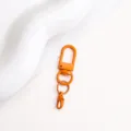Oranger lackierter Metall Schlüsselanhänger U-Haken Karabiner DIY Tasche Zubehör 14mm - Orange