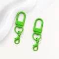 Grüner Metall drehbarer Karabinerhaken U-förmiger Torclip DIY Taschenanhänger Zubehör - Grün