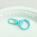 Türkis Federring Verschluss Schlüsselanhänger Metall Dopamin Farbe DIY Schmuck Zubehör - Blaugrün