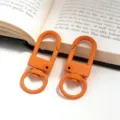 33mm colorful metal gate clasp U-shaped keychain dog clip DIY orange accessories - Door Buckle - Orange