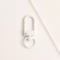 Weißes Metall U-förmiger Torhaken Schlüsselanhänger Zubehör 33mm Farbiger Backlack - Weiß