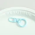 Hellblauer Federring Karabinerverschluss Schlüsselanhänger DIY Schmuck Zubehör Tasche - Hellblau