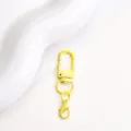 Gelber Metall Schlüsselanhänger U-förmiger Karabiner Haken DIY Taschen Zubehör Variante - Hellgelb