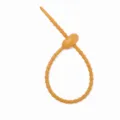 Silicone zip tie creative cable organizer strap bag keychain accessory durable and practical tool - Light Brown - Tadpole Buckle