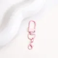 Rosa Metall drehbarer Karabinerhaken und U-foermiger Schnapphaken DIY Tasche Zubehoer - Hellrosa