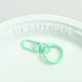 Pastellgruener Federring Schluesselanhang Metall Karabiner Haken DIY Tasche Zubehoer - Mintgrün