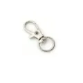 Silver metal swivel lobster clasp keychain hook ring for DIY craft bag hardware accessories. - Small Silver Swivel Snap Hook