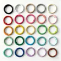 33mm colorful metal spring gate ring, round keychain clips for DIY bags crafts accessories. - 23mm Spring Ring / Multicolor