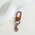 Brauner drehbarer Karabinerhaken Schlüsselanhänger Hardware U-förmiger DIY Taschen Zubehör - Dunkler Kaffee