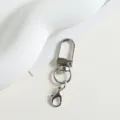 Silberner U-förmiger Karabinerhaken Metall DIY Puppe Tasche Schlüsselanhänger Zubehör - Weiß K