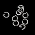 Silberne offene Biegeringe aus Metall für DIY-Schmuck, Handwerk und hängende Verbinder. - Silberer Sprungring 1.2mm*8mm