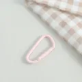 Rosa Metall Karabinerhaken D Ring Clip fuer DIY Taschen Zubehoer, stabile Bastelartikel. - Hellrosa