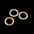 Gold round spring rings for DIY bag accessories and jewelry making crafts hardwares. - No.23 Spring Buckle / Gold