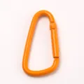Oranger Karabinerhaken aus Aluminium, langlebiger Federhaken für Camping und Outdoor-Aktivitäten. - Orange