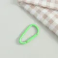 Hellgrüner Metall Karabiner Haken D Ring für DIY Schlüsselanhänger und Taschen Zubehör. - Grün