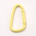 Gelber Aluminium-Karabinerhaken Snap Hook Clip fuer Outdoor Camping Rucksack Zubehoer. - Hellgelb