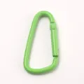 Gruener Aluminium Karabiner Haken leichtes Metall Schnappschloss fuer Rucksack Wandern - Grün