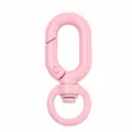 Rosa Metall Karabinerhaken drehbar Tasche Zubehör Schlüsselanhänger DIY Hardware Karabiner - Hellrosa
