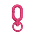 Rosa Metall Karabinerhaken Schlüsselanhänger DIY Taschen Zubehör in Hellrosa - Fuchsia