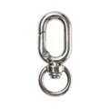 Silberner Metall Karabinerhaken, 8-förmiger Taschenverschluss mit Ring für DIY Taschen Zubehörteile. - Silber