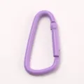Lila Aluminium Karabiner Haken, leichten Metall Schnapphaken fur Rucksack und Wasserflasche. - Violet