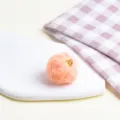 Fluffy faux fur pom pom charm DIY plush pendant cute keychain accessory soft ball. - Plush Ball / Orange