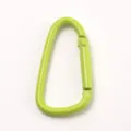 Grüner herzförmiger Karabiner aus Aluminium, ideal für Outdoor-Rucksäcke und Wasserflaschen. - Fruchtgrün
