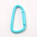 Blauer Aluminium-Karabinerhaken für Outdoor-Rucksack Wandern und Wasserflasche aufhängen. - Seeblau