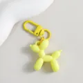 Gelber Ballon Hund Schlüsselanhänger süßer Taschenanhänger ästhetisches Accessoire für Frauen - Gelb