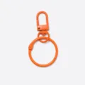 Crochet de porte-clés en métal orange avec anneau de livre rond accessoire de sac DIY - Boucle De Porte + Anneau / Orange