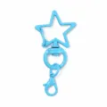 Porte-clés étoile couleur bonbon avec mousqueton pivotant accessoire de sac en métal - Pendentif Pentagramme(303) / Bleu
