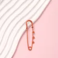 Candy color metal safety pin brooch waist buckle DIY jewelry accessory 6.5cm orange - Orange