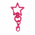 Porte-clés étoile rose vif fermoir mousqueton en alliage pendentif de sac DIY accessoire - Pendentif Pentagramme(303) / Rose rouge
