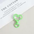 Green Heart Spring Clasp Metal Lobster Hook DIY Keychain Jewelry Making Accessory - Green