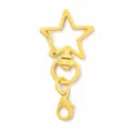 Porte-clés étoile jaune bonbon en alliage avec mousqueton pivotant accessoire DIY bijou - Pendentif Pentagramme(303) / Light jaune