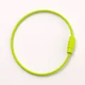 Neon green metal wire keychain loop ring DIY craft jewelry accessory fastener component - Fruit Green