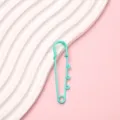 Mint green candy color safety pin waist buckle, perfect for DIY clothing accessories decoration. - Mint Green