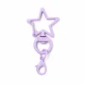 Porte-clés mousqueton étoile violette en alliage pivotant accessorio DIY variante. - Pendentif Pentagramme(303) / Mauve Clair