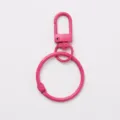 Porte-clés anneau livre en métal rose accessoire DIY crochet ressort pour sac à main - Boucle De Porte + Anneau / Rose rouge