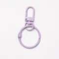 Mousqueton en métal lavande anneau rond porte-clés accessoire pendentif de sac DIY - Boucle De Porte + Anneau / Mauve Clair